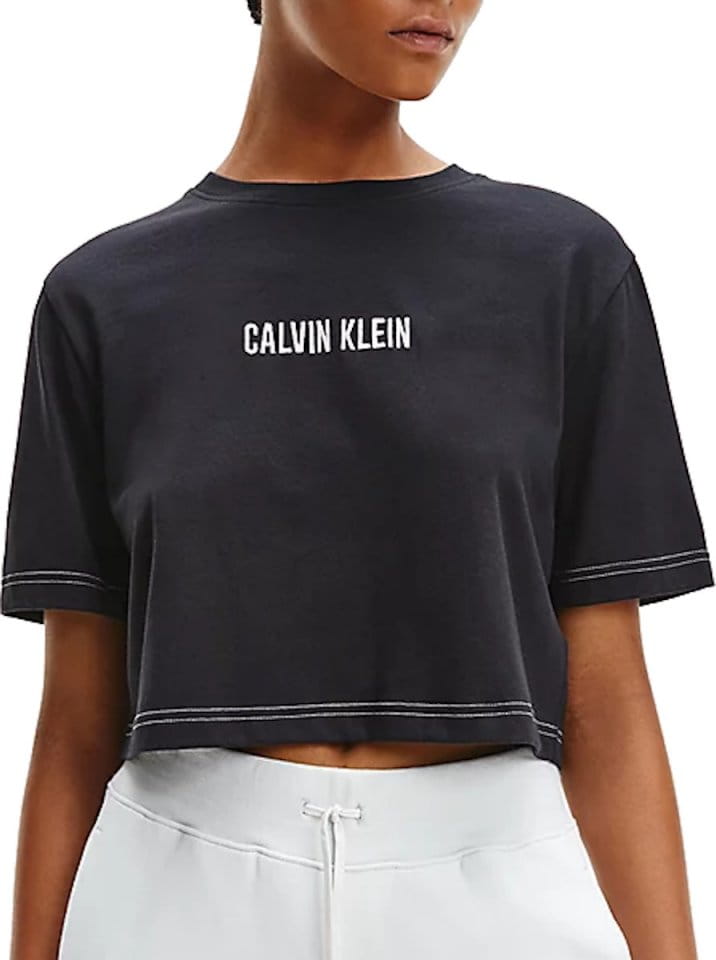 Dámské zkrácené tréninkové tričko s krátkým rukávem Calvin Klein Performance