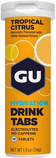 Šumivé tablety GU Hydration Drink Tabs 54g Tropický citrus