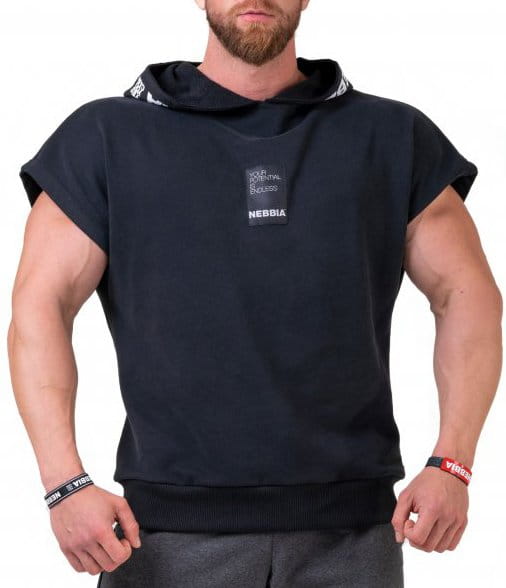 Pánské tréninkové triko s kapucí Nebbia NO LIMITS Rag Top