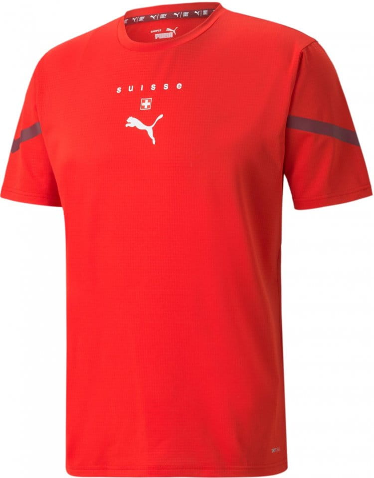 Pánské tričko s krátkým rukávem Puma Švýcarsko Prematch 2021/22