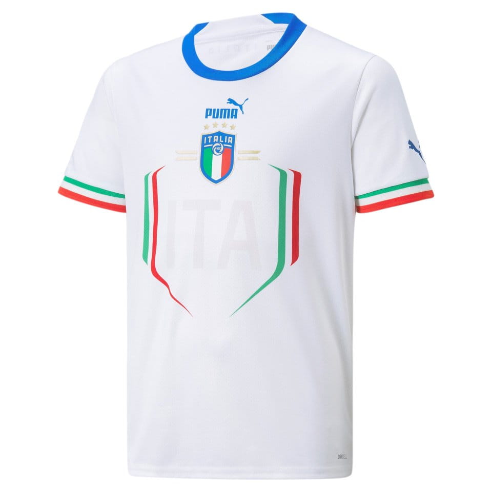 Dětský hostující dres s krátkým rukávem Puma Itálie 2022/23