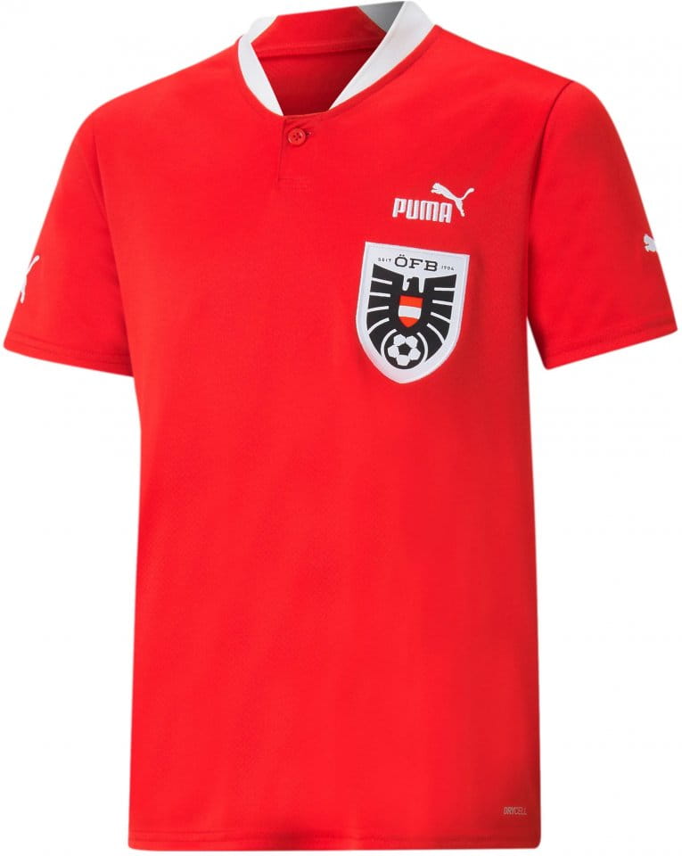 Dětský dres s kratkym rukavem Puma Rakousko 2022/23, domácí