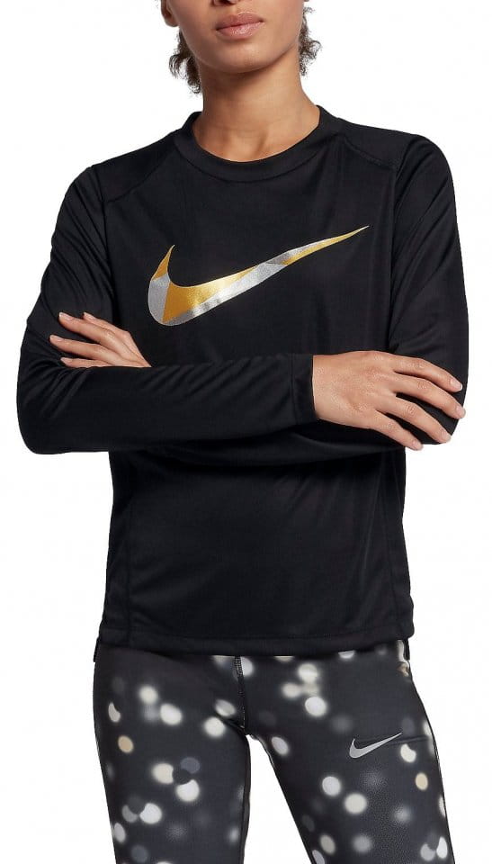 Dámské tričko s dlouhým rukávem Nike Dry Miler Metallic