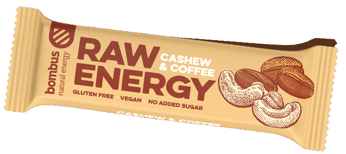 Proteinová tyčinka Bombus Raw Protein CASHEW & COFFEE