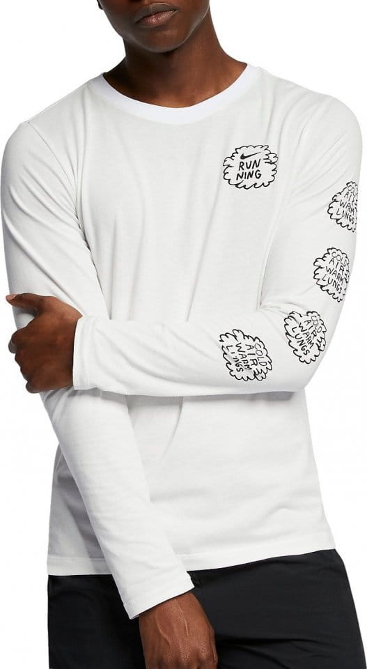 Pánské běžecké tričko s dlouhým rukávem Nike Dri-FIT Nathan Bell