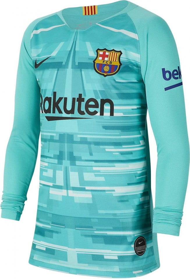 Dětský brankářský dres s dlouhým rukávem Nike FC Barcelona Breathe 2019/20