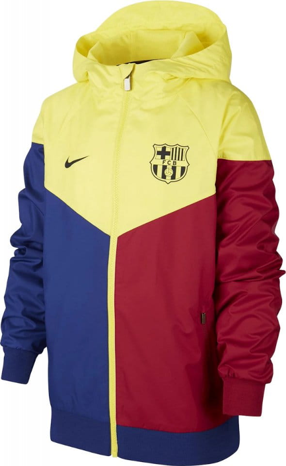 Dětská bunda s kapucí Nike FC Barcelona Windrunner