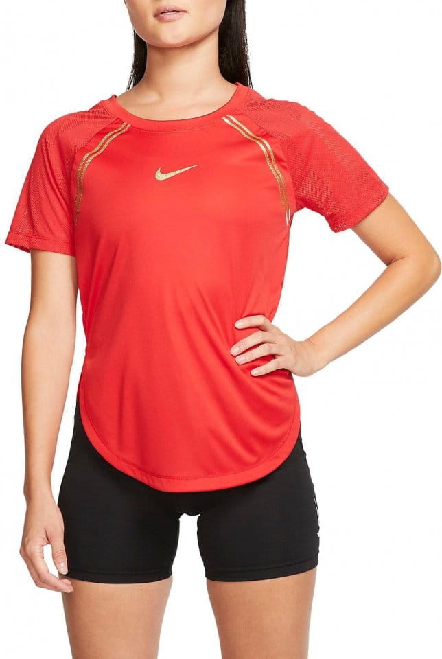 Dámské běžecké tričko s krátkým rukávem Nike Glam