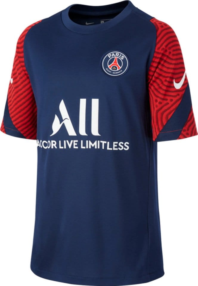 Dětské fotbalové tričko s krátkým rukávem Nike Paris Saint-Germain Strike