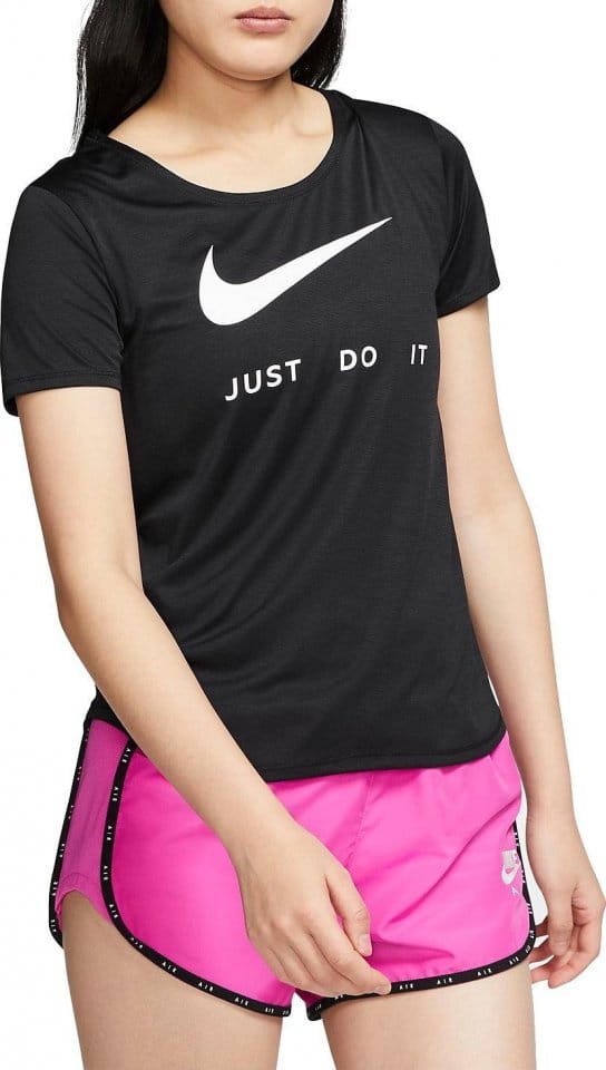 Dámské běžecké tričko s krátkým rukávem Nike Swoosh