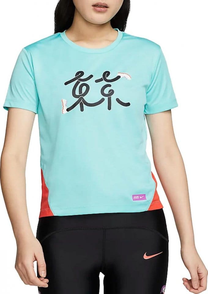 Dámské běžecké tričko s krátkým rukávem Nike Miler Tokyo