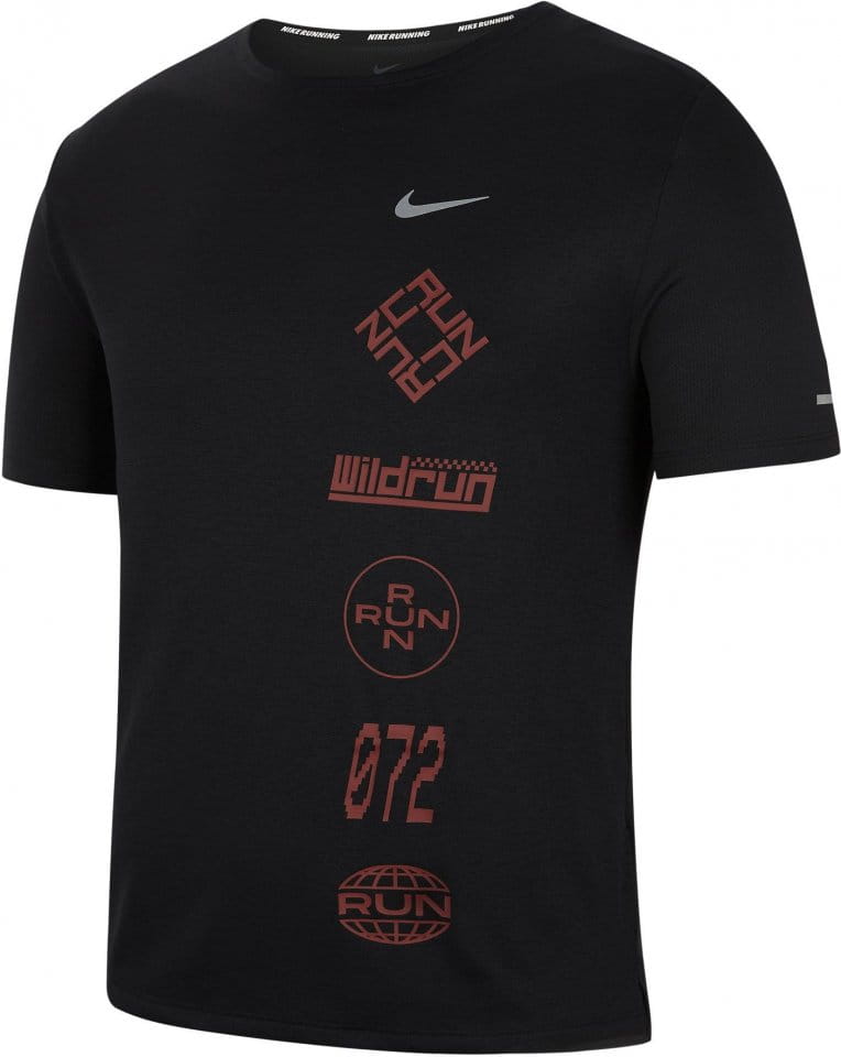 Pánské běžecké tričko s krátkým rukávem Nike Dri-FIT Miler Wild Run