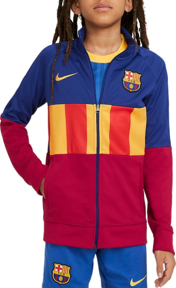 Dětská fotbalová tepláková bunda Nike FC Barcelona Anthem