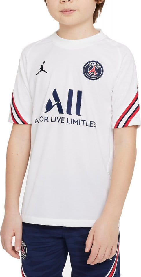 Dětské fotbalové tričko s krátkým rukávem Jordan Paris Saint-Germain Strike