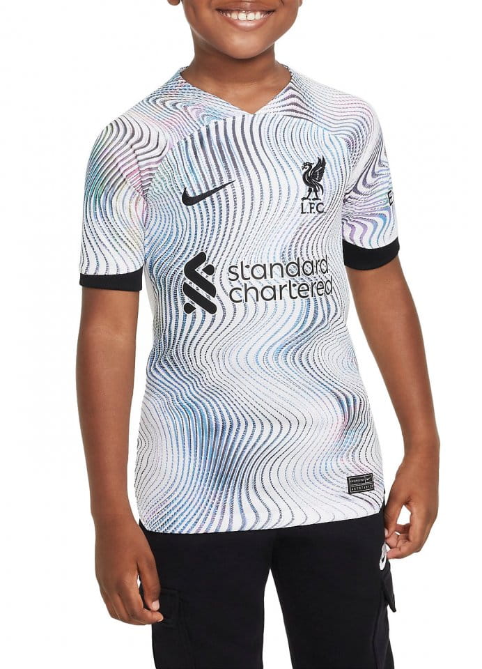 Dětský hostující dres s krátkým rukávem Nike Liverpool FC Stadium 2022/23