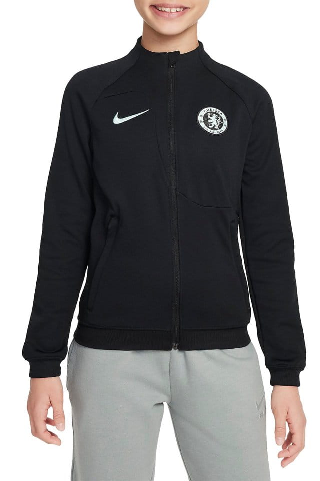 Dětská pletená fotbalová bunda se zipem po celé délce Nike Chelsea FC Academy Pro