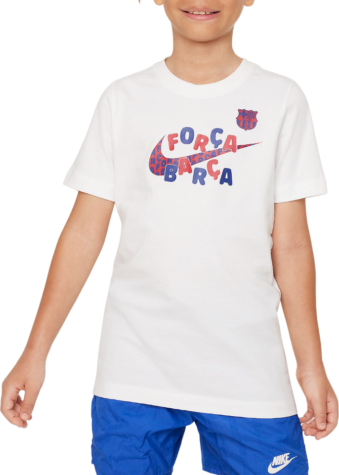 Dětské tričko s krátkým rukávem Nike FC Barcelona Mascot
