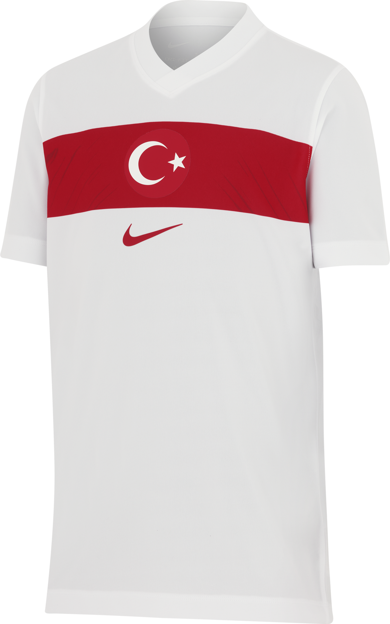 Dětský fanouškovský dres s krátkým rukávem Nike Dri-FIT Turecko 2024, domácí