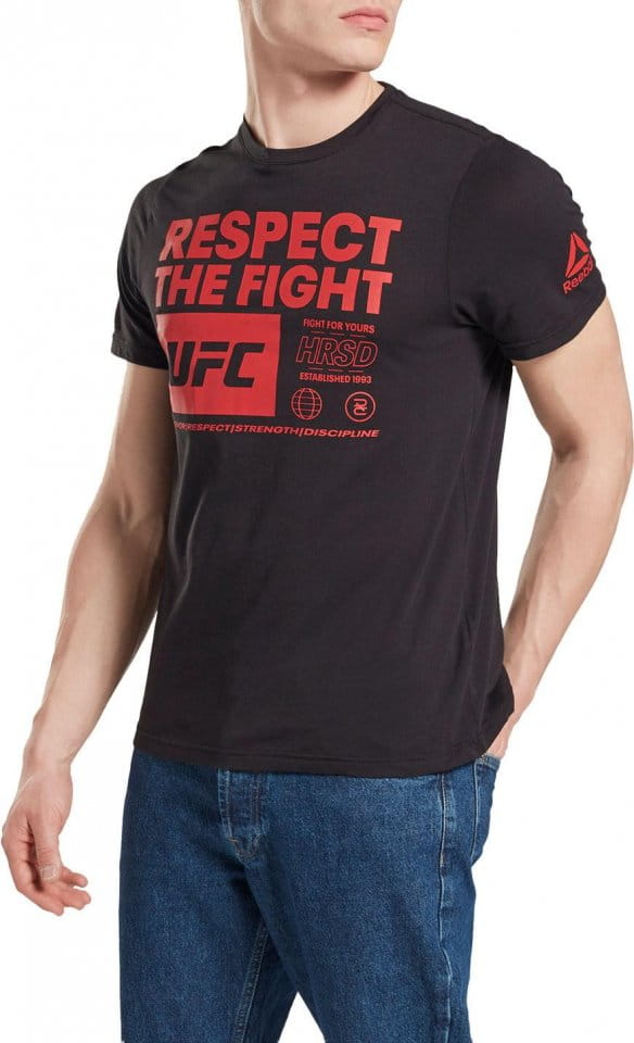 Pánské tričko s krátkým rukávem Reebok UFC Text