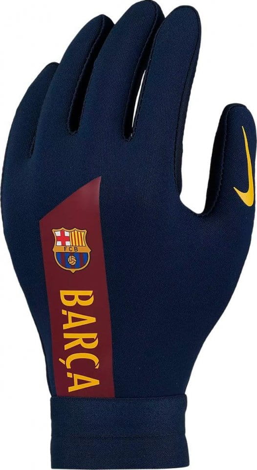 Dětské fotbalové rukavice Nike HyperWarm FC Barcelona Academy