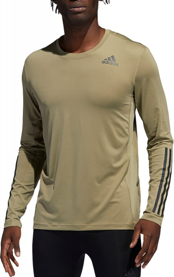 Pánské tričko s dlouhým rukávem adidas Techfit 3-Stripes