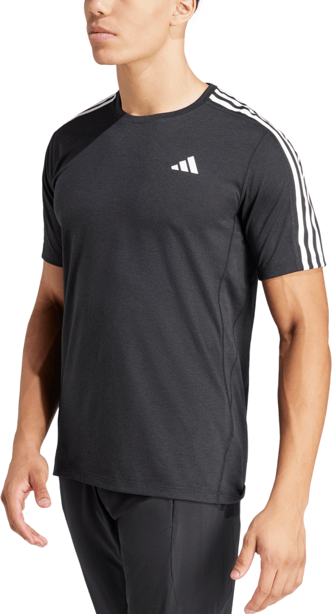 Pánské běžecké tričko s krátkým rukávem adidas Own the Run 3-Stripes