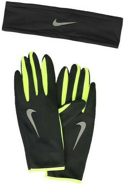Pánský běžecký set rukavice + čelenka Nike Dri-FIT
